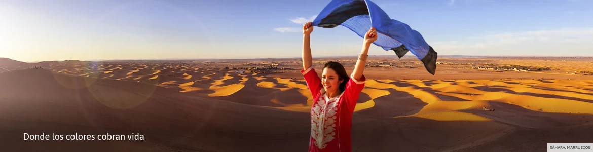 Luz dorada sobre el desierto marroquí